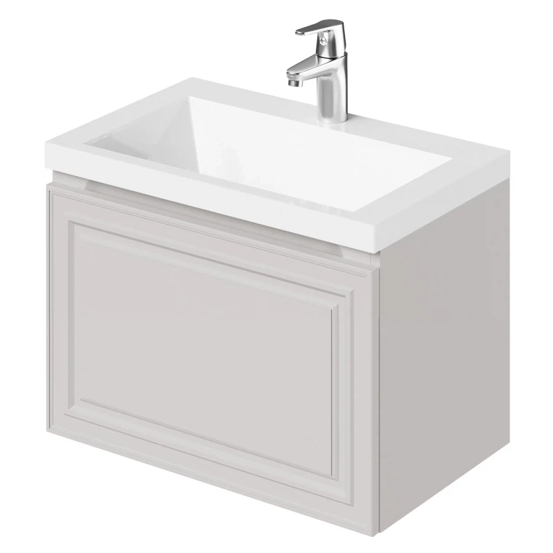 Тумба с раковиной подвесная Итана Verona 60 с выдвижным ящиком Керамик ...